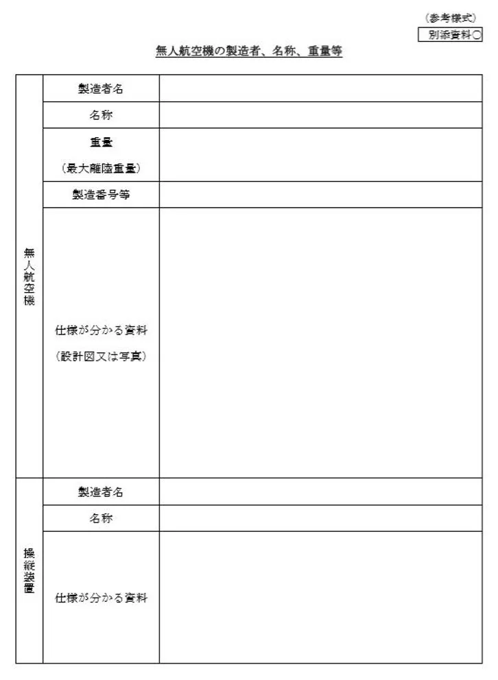 ドローン申請４