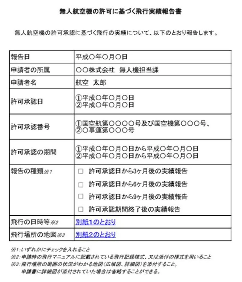 ドローン申請１３